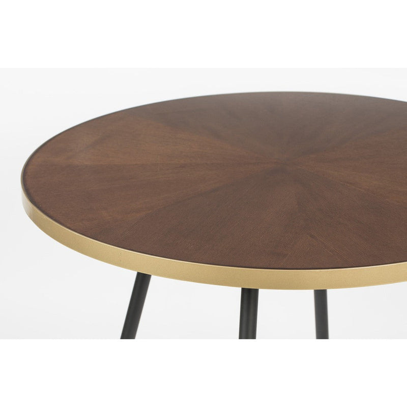 Eettafel Denise Rond Ash veneer Zwart Ø91x75 cm-Eettafels-Creating Home