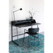 Eettafel Desk Giorgio Eikenfineer Zwart 120x60 cm-Eettafels-Creating Home