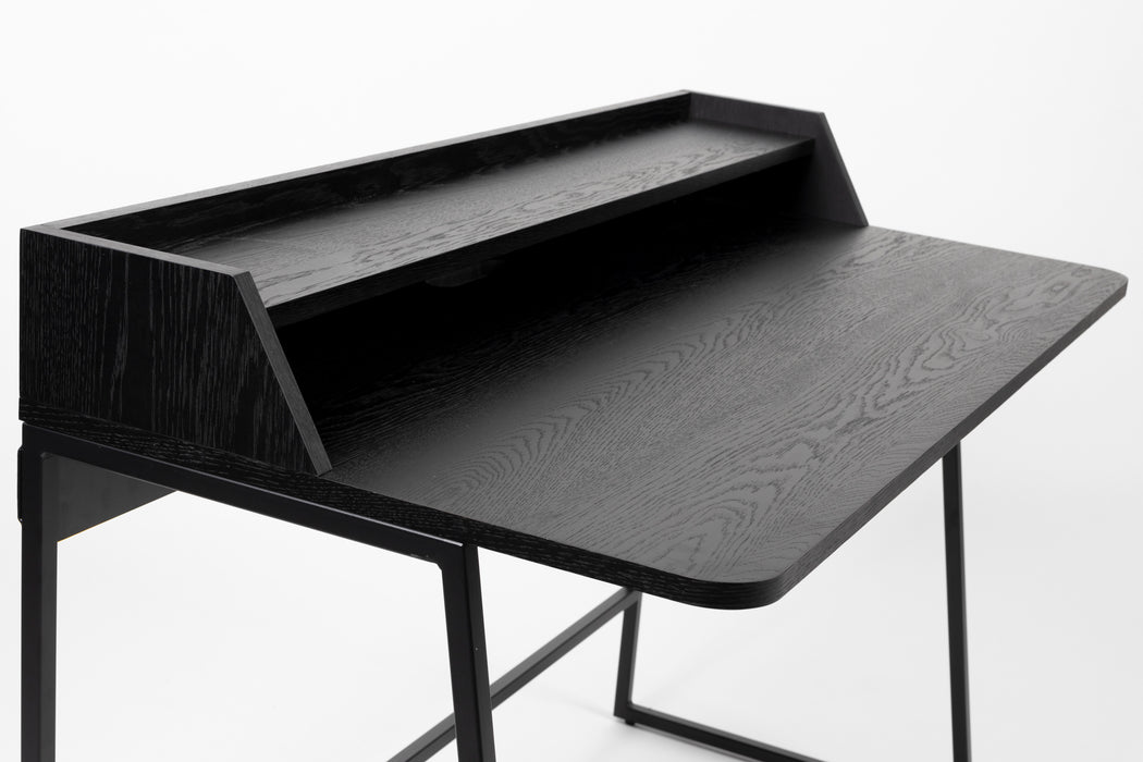 Eettafel Desk Giorgio Eikenfineer Zwart 120x60 cm-Eettafels-Creating Home