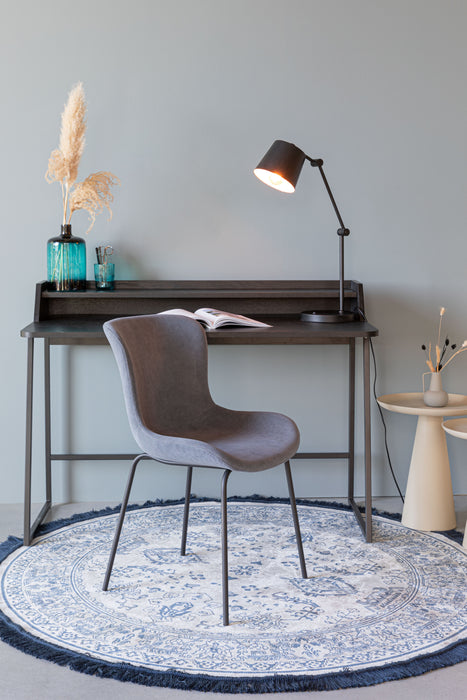 Eettafel Desk Giorgio Eikenfineer Zwart 120x60 cm-Eettafels-Creating Home