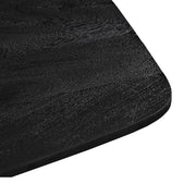 Eettafel Eetkamertafel Blake Zwart Mangohout 130 cm Rond-Eettafels-LABEL51