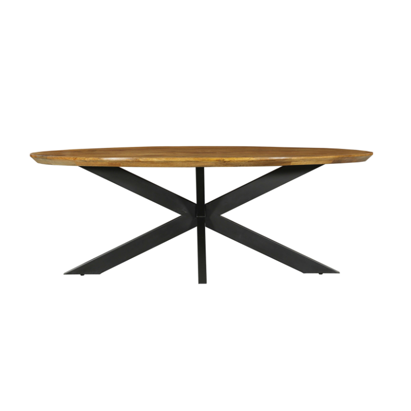 Eettafel Eetkamertafel Brandy Ovaal 180 cm 180x90x76 cm-Eettafels-Starfurn