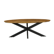 Eettafel Eetkamertafel Brandy Ovaal 210 cm 210x100x76 cm-Eettafels-Starfurn