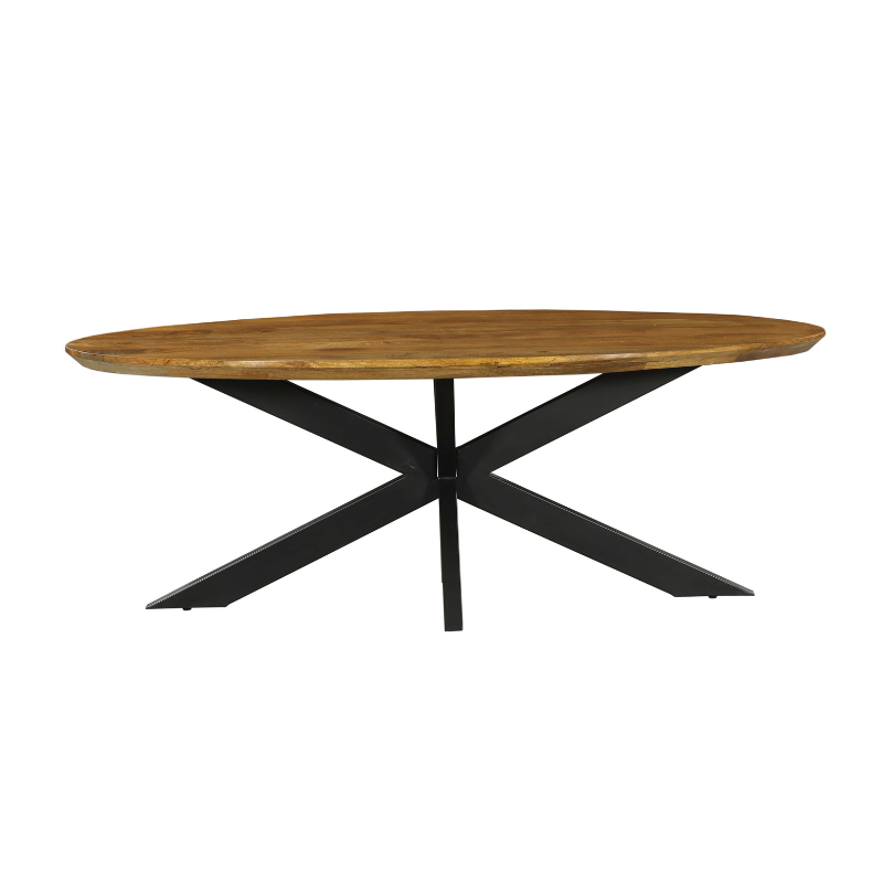 Eettafel Eetkamertafel Brandy Ovaal 300 cm 300x120x76 cm-Eettafels-Starfurn