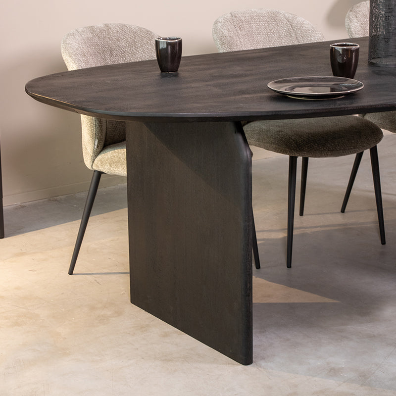 Eettafel Eetkamertafel Cooper Zwart Mangohout 250 cm-Eettafels-LABEL51