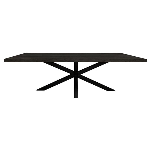 Eettafel Eetkamertafel Denver Zwart Rechthoek 160 cm 160x90x76 cm-Eettafels-Starfurn