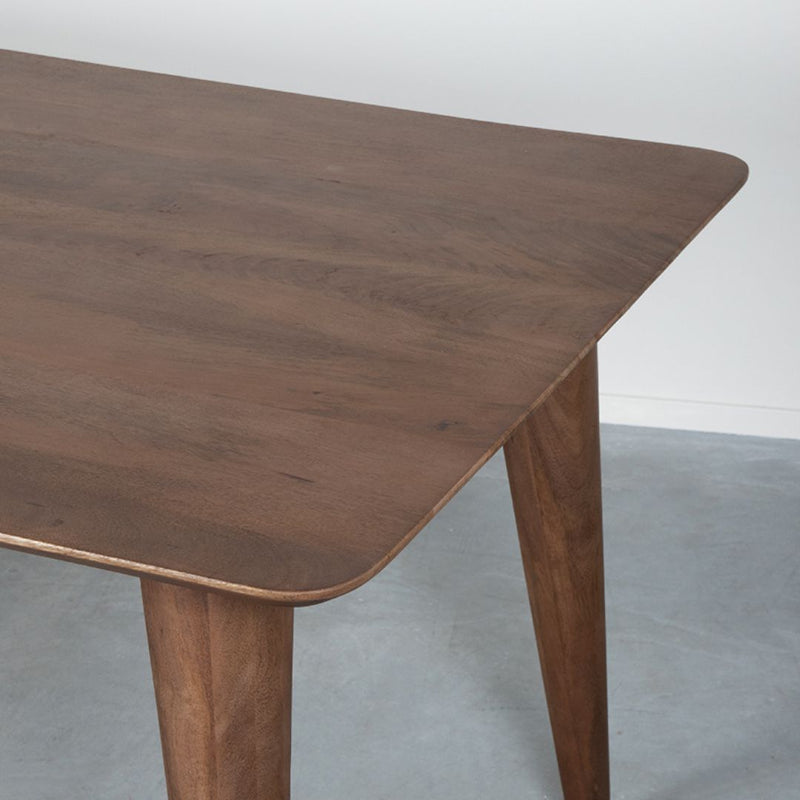Eettafel Eetkamertafel Fly Espresso Mangohout 160 cm 160x90x76 cm-Eettafels-LABEL51