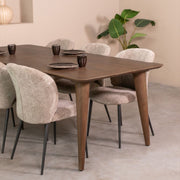 Eettafel Eetkamertafel Fly Espresso Mangohout 250 cm-Eettafels-LABEL51