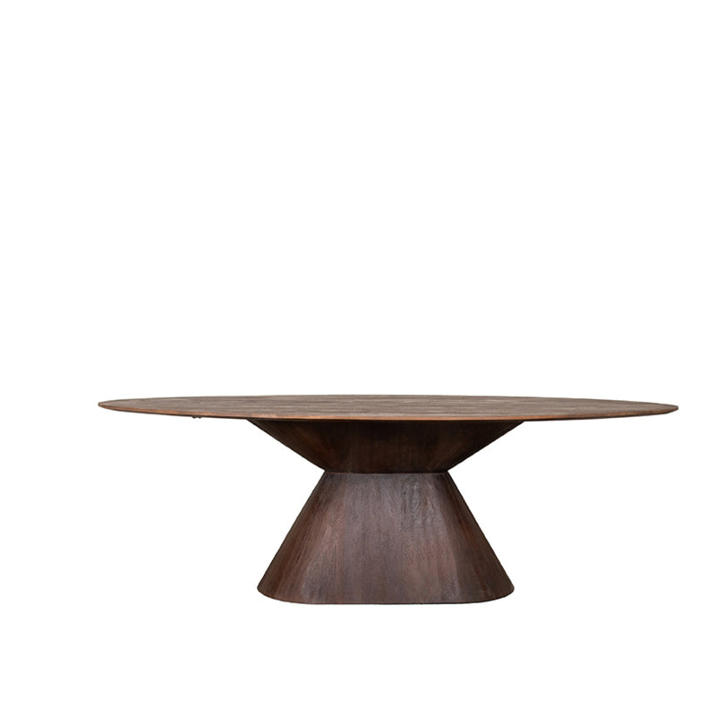 Eettafel Eetkamertafel Jagger Espresso Mangohout 240 cm Ovaal-Eettafels-LABEL51