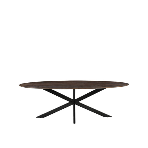 Eettafel Eetkamertafel James Espresso Mangohout 210 cm Ovaal-Eettafels-LABEL51