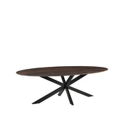 Eettafel Eetkamertafel James Espresso Mangohout 210 cm Ovaal-Eettafels-LABEL51