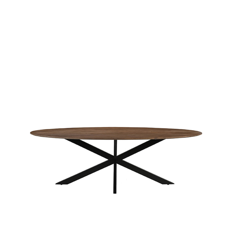 Eettafel Eetkamertafel James Nature Smooth Mangohout 210 cm Ovaal-Eettafels-LABEL51