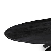 Eettafel Eetkamertafel James Zwart Mangohout 210 cm Ovaal-Eettafels-LABEL51