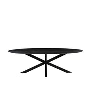 Eettafel Eetkamertafel James Zwart Mangohout 240 cm Ovaal-Eettafels-LABEL51