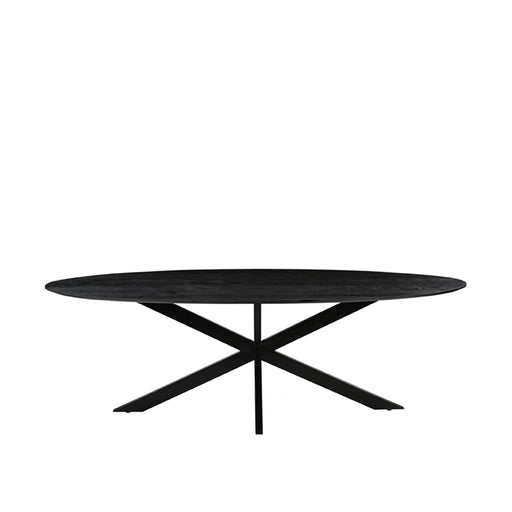 Eettafel Eetkamertafel James Zwart Mangohout 240 cm Ovaal-Eettafels-LABEL51