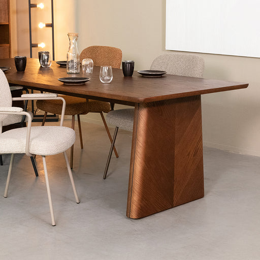 Eettafel Eetkamertafel Jule Walnoot Eiken 240 cm 240x100x75 cm-Eettafels-LABEL51