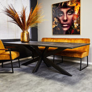 Eettafel Eetkamertafel New York Rechthoek 200 cm 200x100x76 cm-Eettafels-Starfurn