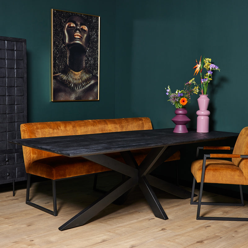 Eettafel Eetkamertafel New York Rechthoek 200 cm 200x100x76 cm-Eettafels-Starfurn