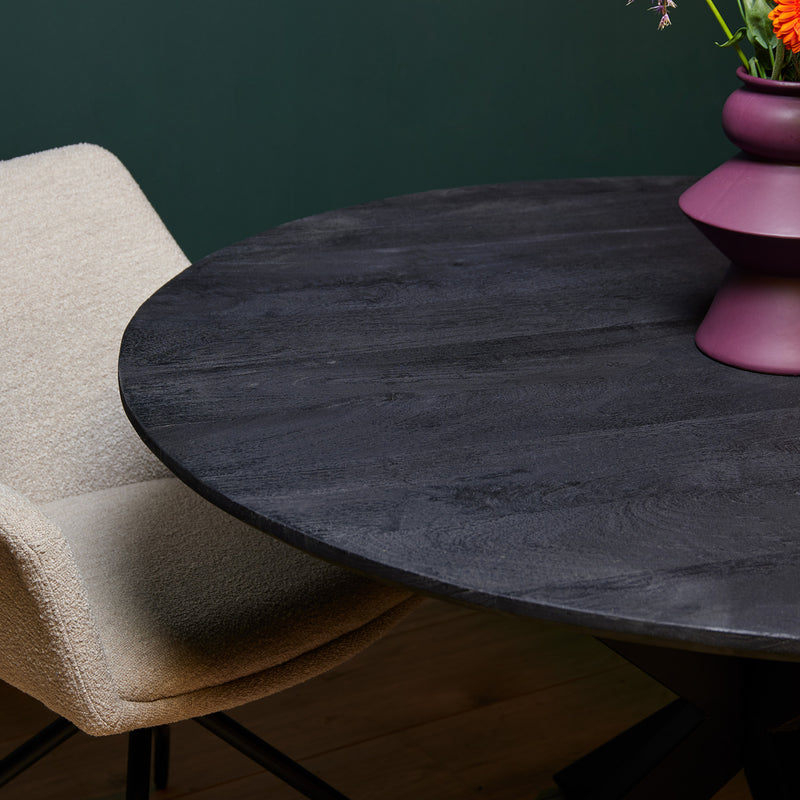 Eettafel Eetkamertafel New York Rond 120 cm 120x120x76 cm-Eettafels-Starfurn