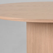 Eettafel Eetkamertafel Oliva Naturel Eiken 130 cm Rond-Eettafels-LABEL51