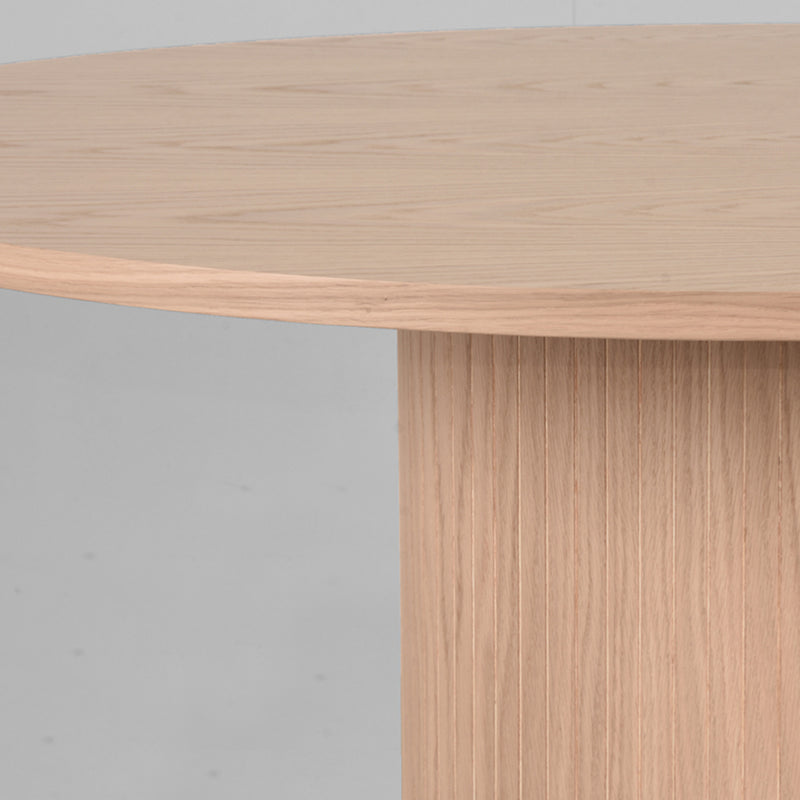 Eettafel Eetkamertafel Oliva Naturel Eiken 130 cm Rond-Eettafels-LABEL51