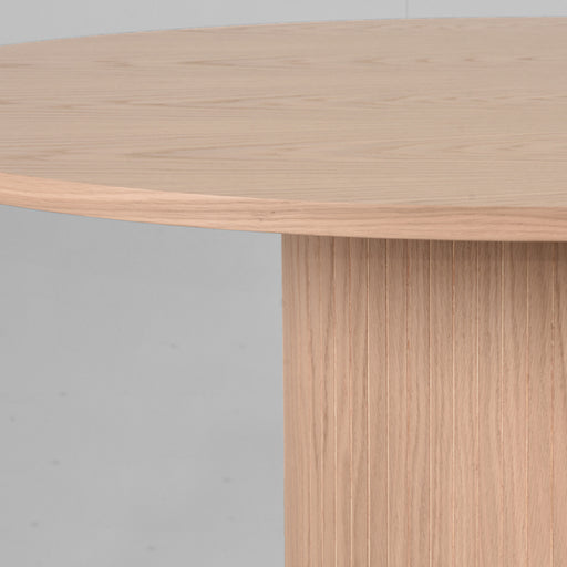 Eettafel Eetkamertafel Oliva Naturel Eiken 130 cm Rond-Eettafels-LABEL51