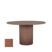 Eettafel Eetkamertafel Oliva Walnoot Eiken 130 cm Rond-Eettafels-LABEL51