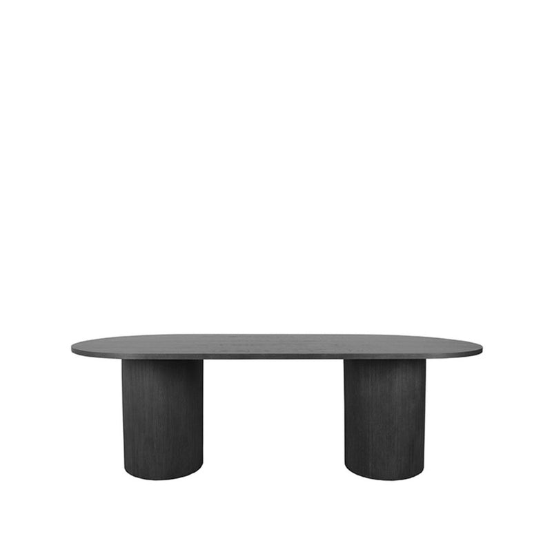 Eettafel Eetkamertafel Oliva Zwart Eiken 240 cm 240x120x75 cm-Eettafels-LABEL51