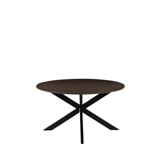 Eettafel Eetkamertafel Otis Espresso Mangohout 140 cm Rond-Eettafels-LABEL51