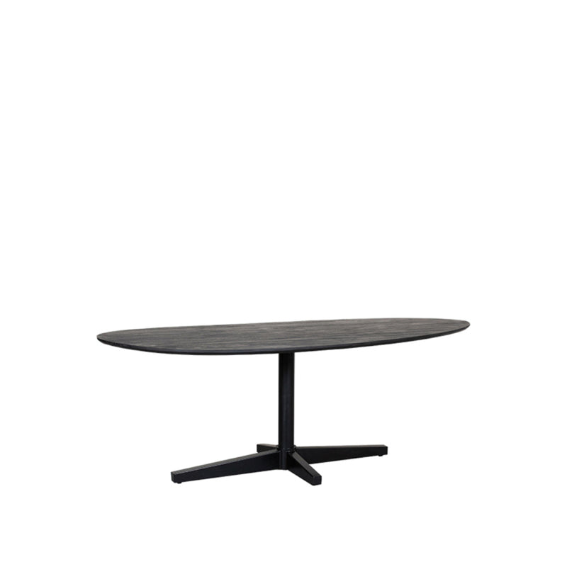 Eettafel Eetkamertafel Rosie Zwart Mangohout 180 cm 100x180x76 cm-Eettafels-LABEL51