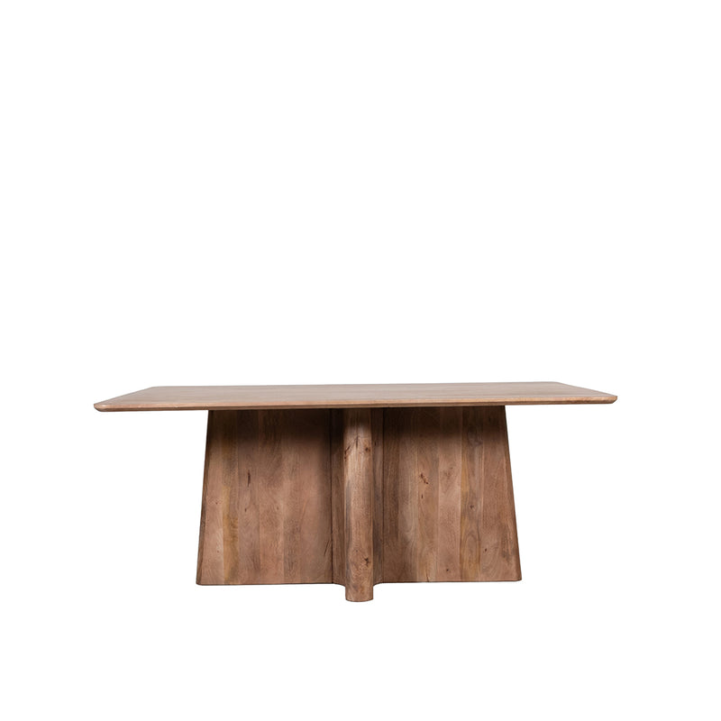 Eettafel Eetkamertafel Scott Nature Smooth Mangohout 200 cm-Eettafels-LABEL51