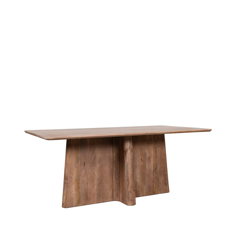 Eettafel Eetkamertafel Scott Nature Smooth Mangohout 220 cm-Eettafels-LABEL51