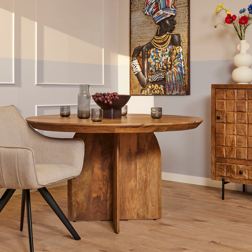 Eettafel Eetkamertafel Tense 150 cm Rond 150x150x76 cm-Eettafels-Starfurn