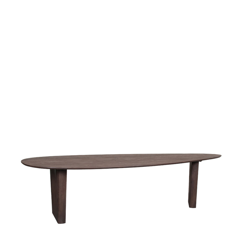 Eettafel Eetkamertafel Wow Espresso Mangohout 300 cm-Eettafels-LABEL51