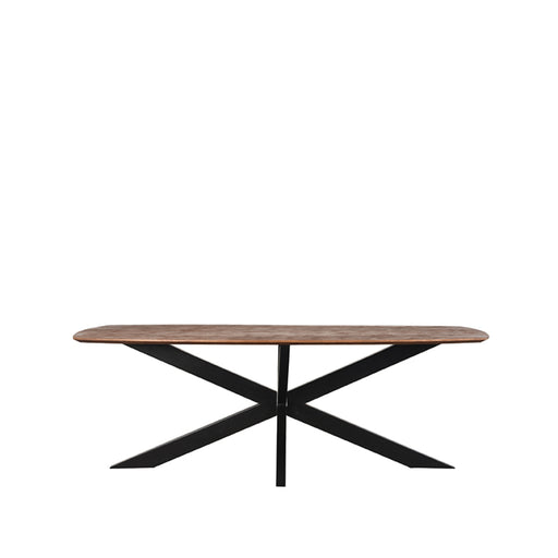 Eettafel Eetkamertafel Zane Espresso Mangohout 220 cm-Eettafels-LABEL51