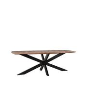 Eettafel Eetkamertafel Zane Espresso Mangohout 220 cm-Eettafels-LABEL51