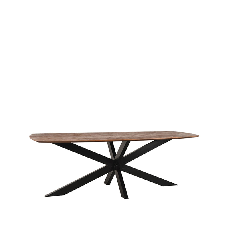 Eettafel Eetkamertafel Zane Espresso Mangohout 220 cm-Eettafels-LABEL51