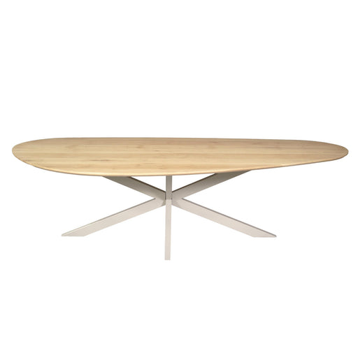 Eettafel Eiken eettafel Cloud 280 cm Naturel Poot Zand-Eettafels-Starfurn