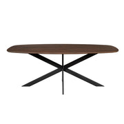 Eettafel Eiken eettafel Ferris Deens Ovaal 180 cm Bruin-Eettafels-Starfurn