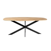 Eettafel Eiken eettafel Ferris Deens Ovaal 180 cm Naturel-Eettafels-Starfurn