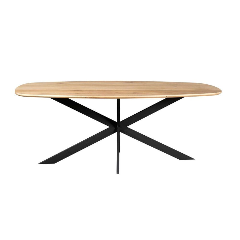 Eettafel Eiken eettafel Ferris Deens Ovaal 180 cm Naturel-Eettafels-Starfurn
