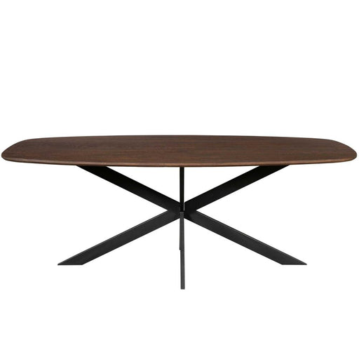 Eettafel Eiken eettafel Ferris Deens Ovaal 200 cm Bruin-Eettafels-Starfurn