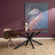 Eettafel Eiken eettafel Ferris Deens Ovaal 200 cm Bruin-Eettafels-Starfurn