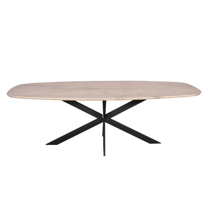Eettafel Eiken eettafel Ferris Deens Ovaal 200 cm Naturel-Eettafels-Starfurn