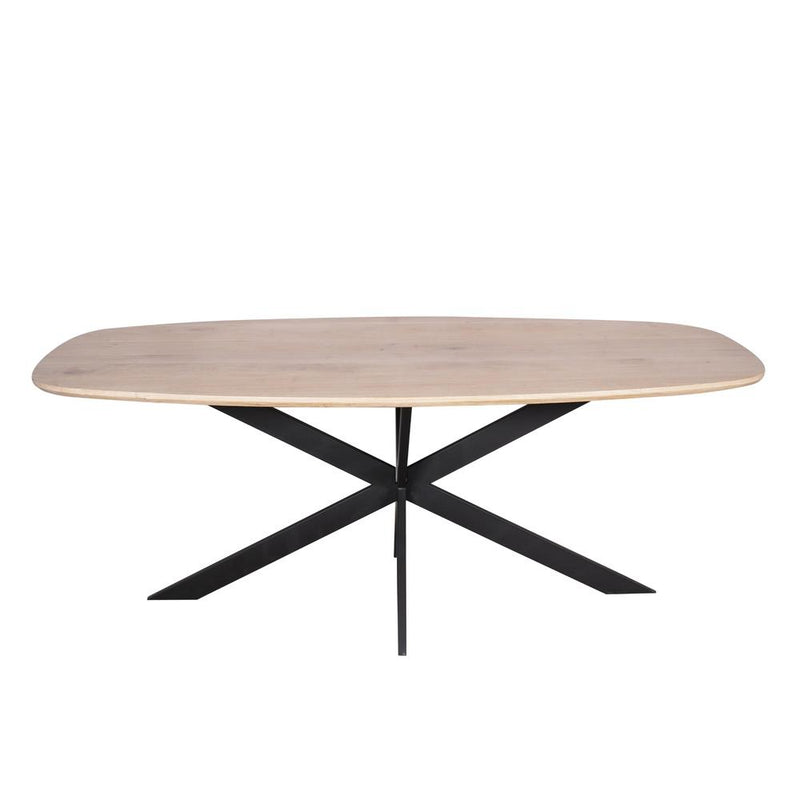 Eettafel Eiken eettafel Ferris Deens Ovaal 200 cm Naturel-Eettafels-Starfurn