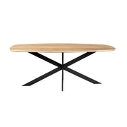 Eettafel Eiken eettafel Ferris Deens Ovaal 200 cm Naturel-Eettafels-Starfurn