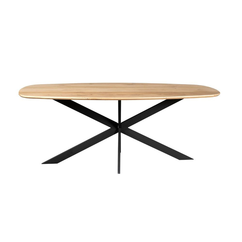 Eettafel Eiken eettafel Ferris Deens Ovaal 200 cm Naturel-Eettafels-Starfurn
