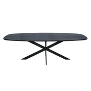 Eettafel Eiken eettafel Ferris Deens Ovaal 200 cm Zwart-Eettafels-Starfurn