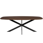 Eettafel Eiken eettafel Ferris Deens Ovaal 240 cm Bruin-Eettafels-Starfurn