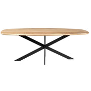 Eettafel Eiken eettafel Ferris Deens Ovaal 280 cm Naturel-Eettafels-Starfurn
